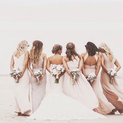 The Beauty Room specializes in BRIDAL PARTIES. Bridal hair and makeup