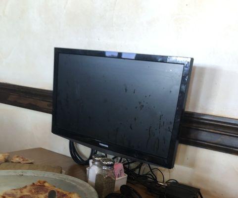 Grease stained TV