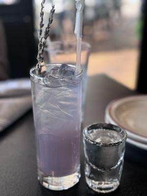 Lavender Kool-Aid cocktail with Vanilla Vodka