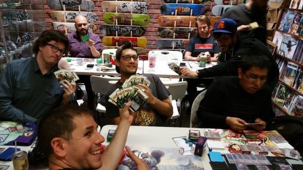 The winners of the Battle for Zendikar pre-release show off their prizes!