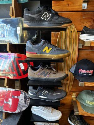 All sizes of New Balance, Vans, and Cons