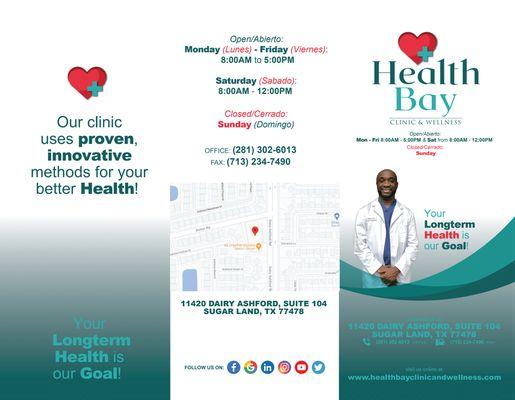 Brochure clinic Information