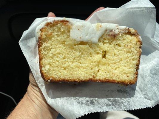 Lemon loaf- like the kind your grandmother made with the thick icing! Get this!