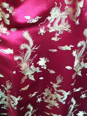 Dragon & Phoenix  brocade print