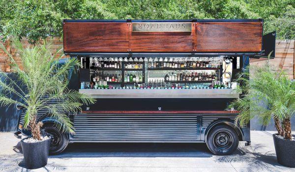 The RoadHaus Mobile Cocktails flagship bar: a fully restored and custom-built 1967 Citroën H Van.