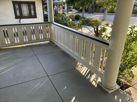 We rebuilt this handrail in Monrovia. We were able to match the original 100 year old design.