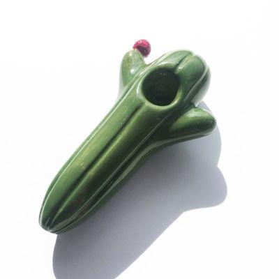 Ceramic cactus hand pipe