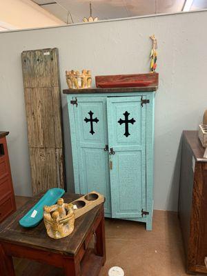 Hmmm. This blue matches our dining room set