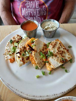 Buffalo chicken quesadilla