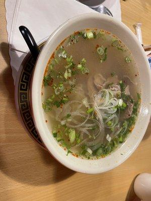 Spicy beef pho