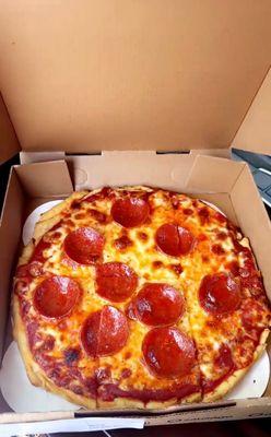 Personal pepperoni thin crust