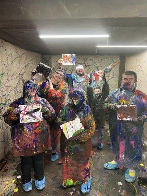 Paint splatter group