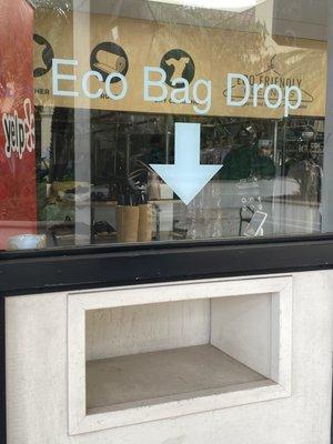 Handy in a pandemic... the Eco Bag Drop. Great idea!