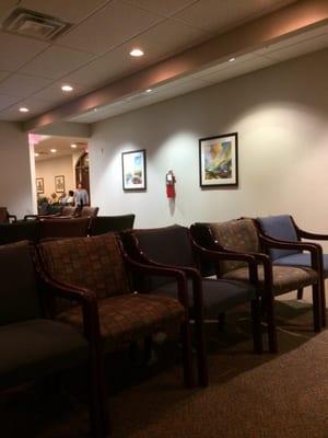 Beautifully decorated waiting room at the Eye Center of Columbus at 262 Neil Ave., downtown.