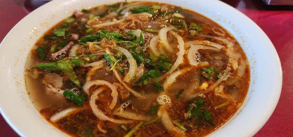 Spicy beef soup