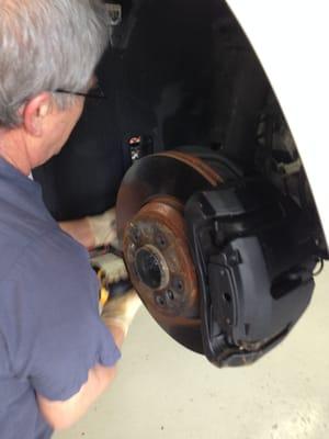 Brakes are one of the many services we perform!