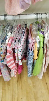 Good selection and price point - girls clothes $4-6 mostly per piece (even dresses).