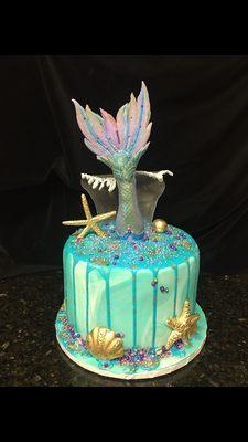 Mermaid birthday cake for my friends 30th birthday!