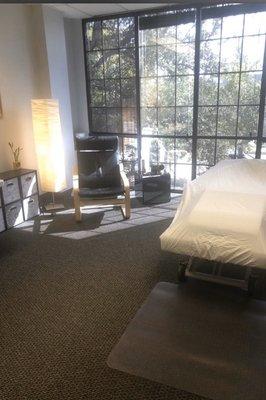 Reflexology treatment room