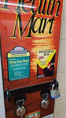 Dispenser in women's restroom