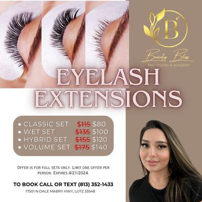 Eyelash extensions