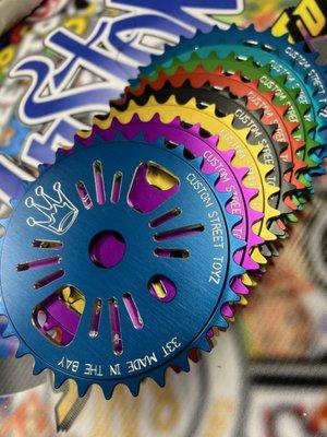 Custom Street Toyz BMX sprockets