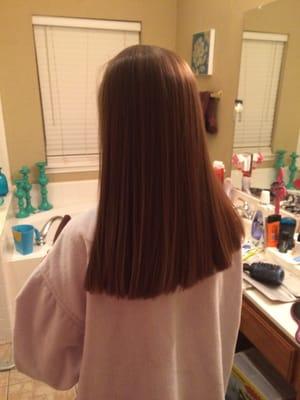 Keratin blow out treatment