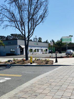 Exterior of building while driving up