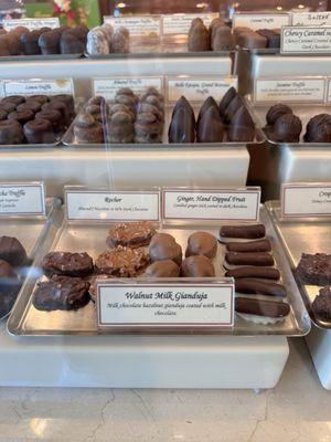 Various chocolates.