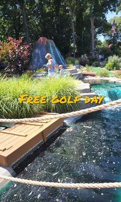 Free  golf for all fathers,  on fathers day