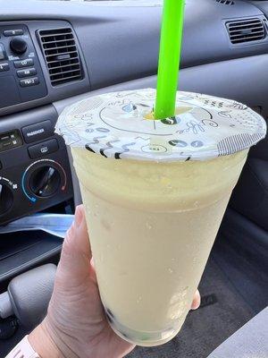 Piña colada with boba