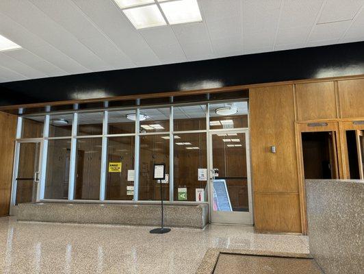 Cafeteria entrance on the 9th floor