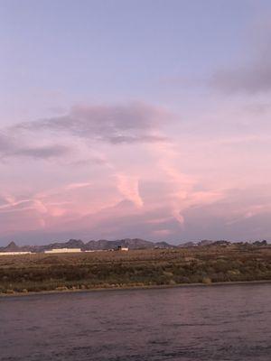 Looks like sky writing above airport