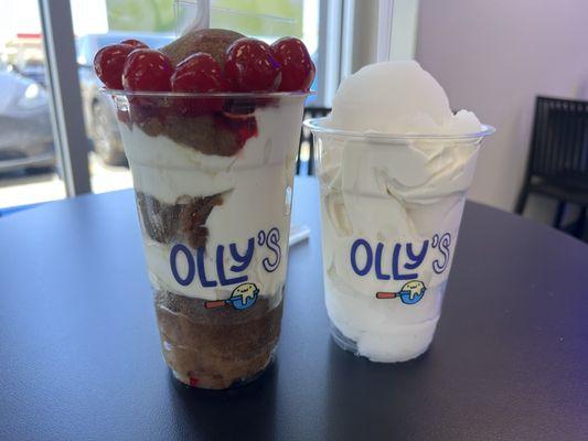 Cherry Root beer and coconut gelati