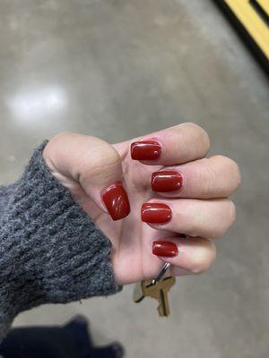 Clear Red Full Set (Short)