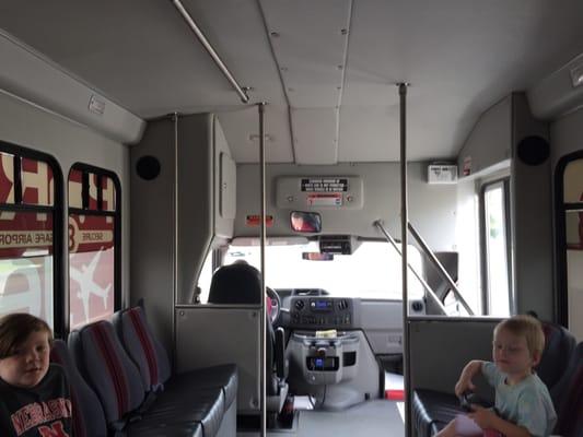 Inside the shuttle