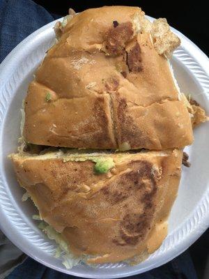 Fajita beef Tortas Garbage