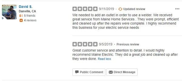 Happy client review. All electrical services in Livermore CA