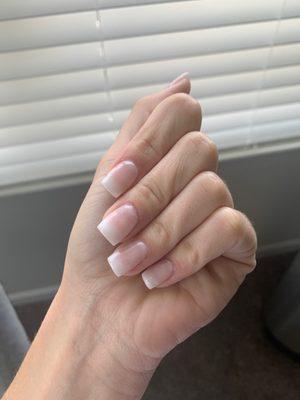 Ombré dip nail