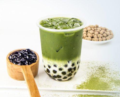 Matcha Boba Latte