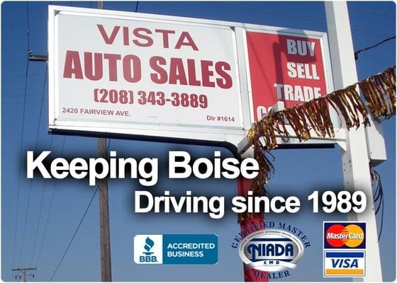 Vista Auto Sales - Keeping Boise Driving Since 1989