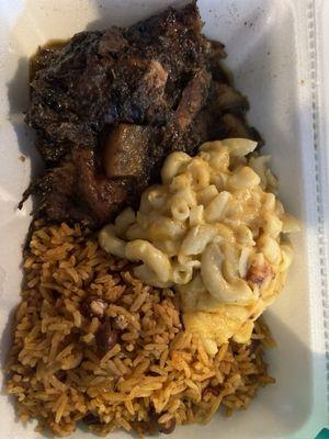 Creole Jerk Stew Chicken lunch