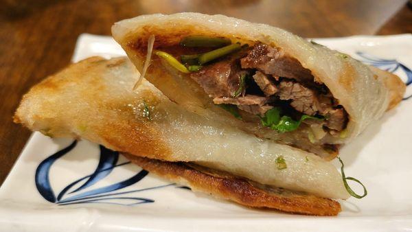 Braised Beef Pancake Roll, $7.50 - 4.5 Stars