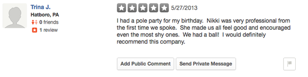 Our customers love us! Screen shots of our 5 star reviews that are being removed by Yelp since we won't buy ads.