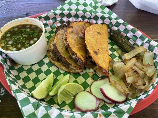 Birria tacos