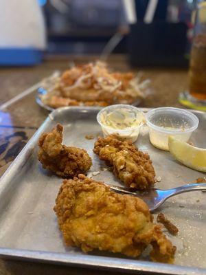 Fried Large Fresh Oysters  Only three left of 12!