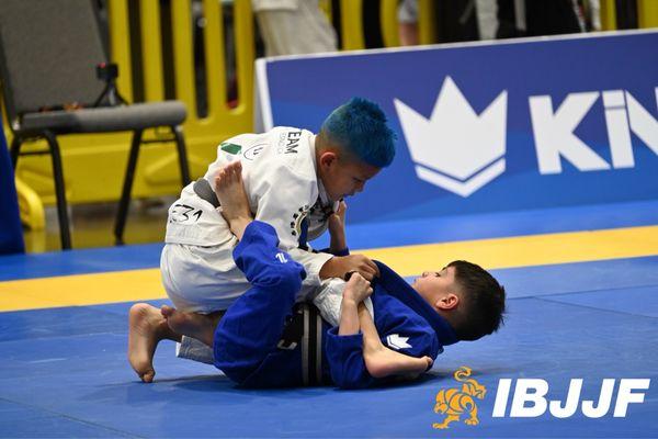 ELITE TEAM FRESNO athlete competing in the IBJJF Organization Tournament.