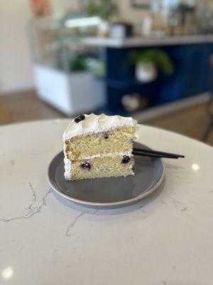 Lemon blueberry cake. DELICIOUS!