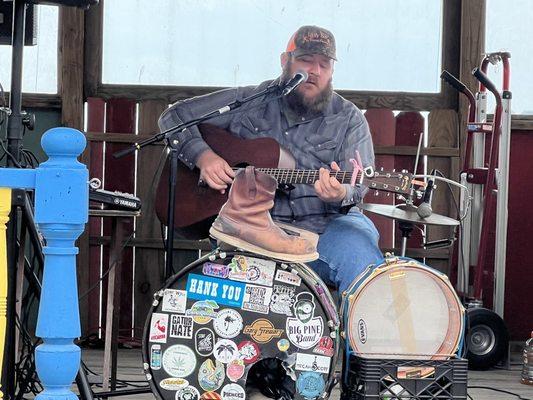 The awesome Johnny Debt played Tuesday night at the sandbar