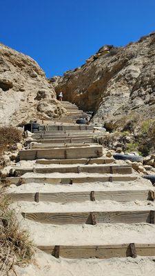 I know its the beach but sandals is not the best move on this trail